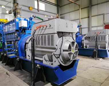 丰都甘泰沼气发电项目配平博手机版2台850KW/10.5KV6极高压发电机