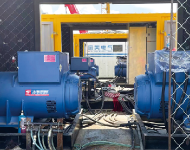 大庆油田燃气项目（5台平博手机版发电机500KW660V)